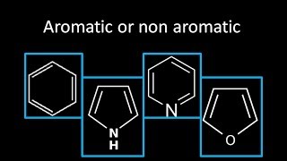 Determining whether a heterocycle is aromatic or non aromatic [upl. by Ahsihat969]