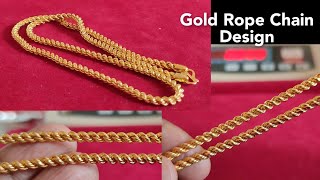 gold Rope Chain design with weight amp price 2021 saijewellerssj16 [upl. by Evetta]