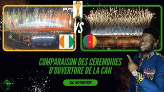 CAN 2023 Côté d’Ivoire Comparaison cérémonie d’ouverture Cameroun 🇨🇲 X Côte d’Ivoire 🇨🇮 [upl. by Oni261]