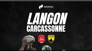 Langon VS Carcassonne J11 Nationale saison 20242025 16 Novembre 2024 [upl. by Nonnahsed]