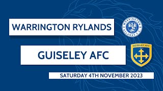 HIGHLIGHTS Warrington Rylands v Guiseley AFC 4th November [upl. by Xam]