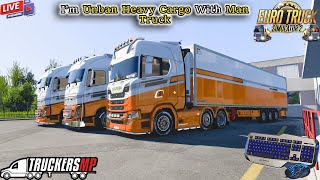 ETS2 Driving Man  Heavy Cargo  Euro Truck Simulator 2 ets2 live youtube gaming [upl. by Wootan]