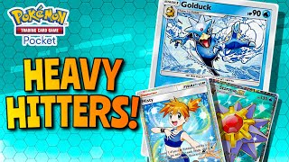 Heavy Hitters Golduck and Starmie  Pokémon TCG Pocket [upl. by Teillo28]