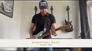 Blink 182  Dysentery Gary Guitar Cover With Tom Delonge Stratocaster [upl. by Otreblif]