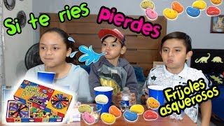 SI TE RIES PIERDES CON FRIJOLES ASQUEROSOS CHALLENGE  RETOS PARA NIÑOS KARIM JUEGA [upl. by Rafaela]