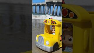 The Wheels on the BEACH BUS 🌴 CoComelon TOYS in Real Life cocomelon shorts [upl. by Chernow]