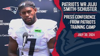 PATS PRESSER JuJu SmithSchuster Says He Feels Healthy Coming Into Patriots Training Camp [upl. by Cati797]