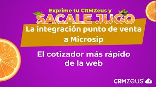 CRMZEUS INTEGRADOR PUNTO DE VENTA MICROSIP  SACALE JUGO [upl. by Kafka]