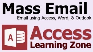 Send Bulk Email from Microsoft Access using Word amp Outlook [upl. by Yesiad]