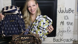 JuJuBe 101 All the Backpacks made by JuJuBe  Reviews and Overviews [upl. by Hsara]