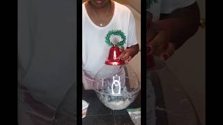 Dollar tree Christmas diysnow globe large ornament diyplease subscribe like and share [upl. by Grassi]