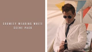 crowley wearing white scene pack  good omens season 1 episode 01 [upl. by Aleksandr820]