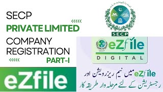 SECP Private Limited Company Registration 2024 PartI  How to Register a Company In Pakistan [upl. by Atisusej679]