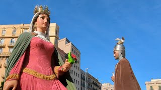 Ball dels gegants de Mataró  Trobada de gegants Centenaris i Històrics [upl. by Farrison]