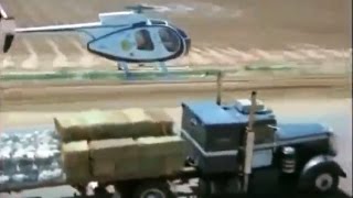 J R Ewing lands copter on Peterbilt 281 [upl. by Norb]