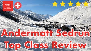 Andermatt Sedrun  Top Class Skiresort Info amp Review  Switzerland [upl. by Annabel]