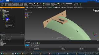 Ansys Mechanical Modal analysis for 2D shell Motor fender model [upl. by Ifill988]