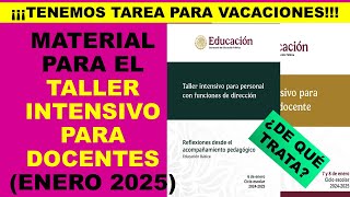 Soy Docente TALLER INTENSIVO PARA DOCENTES ENERO 2025 [upl. by Fonzie]