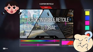 APEX LEGENDS  CUSTOM INVISIBLEBLACK RETICLE TUTORIAL  PCPS4PS5XBOX [upl. by Trab]