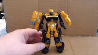 Chucks Reviews Transformers Age of Extinction Power Battlers High Octane Bumblebee [upl. by Ibbison]