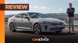 2020 Kia Stinger GT review With exhaust upgrade [upl. by Osnofledi]