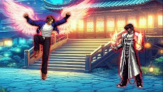 KOF MUGEN Kyo Last Vs Yagami AD LV 2 [upl. by Nelyaw]