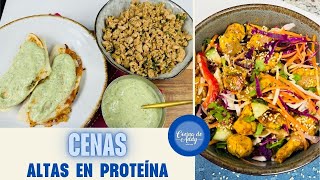 Control de Azúcar Quema Grasa Baja Colesterol 2 CENAS Y 2 ADEREZOS CON PROTEÍNA SIN HUEVO KETO [upl. by Notrem]