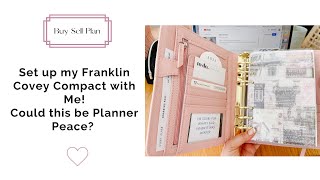 Franklin Covey Compact Set Up Could this be Planner Peace [upl. by Rim]