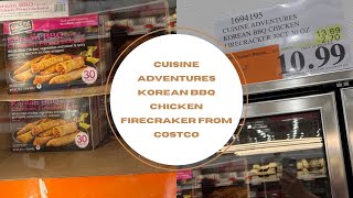 Korean BBQ Inspired Firecrackers by Cuisine Adventures at Costco [upl. by Nerty]