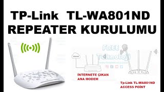 Tp Link TL WA801ND REPEATER KURULUMU  TLWA901NDTLWA801ND ACCESS POİNT [upl. by Shamus]