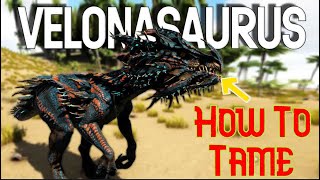 How To PROPERLY Tame A Velonosaur On Ark Genesis Part 2 [upl. by Namolos]