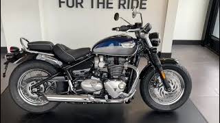 Triumph Bonneville Speedmaster finished in Pacific Blue  Silver Ice [upl. by Akimit971]