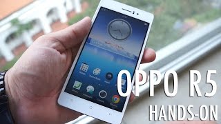 Oppo R5 Hands On thinner than the iPhone 6  Pocketnow [upl. by Trow936]