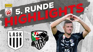 LASK  RZ Pellets WAC 5 Runde ADMIRAL Bundesliga 202425 [upl. by Eiramassenav74]