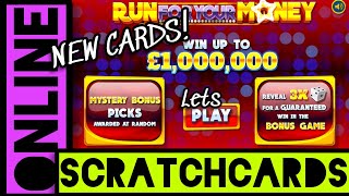 NEW scratch cards ONLINE  £5 RUN for your MONEY  Bierans Cards [upl. by Lyndsey799]