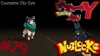 Mega Lucario VS Coumarine City Gym Pokémon Y Nuzlocke 29 [upl. by Adara]