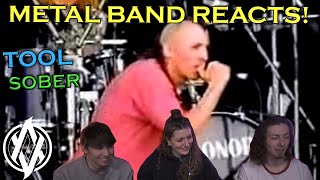 Tool  Sober Live REACTION  Metal Band Reacts REUPLOADED [upl. by Earas]