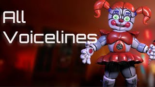 Circus Baby All Voicelines with subtitles [upl. by Idnahc]