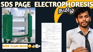 SDS PAGEtamilpolyacrylamide gel electrophoresisNotesDefinitionprincipleProcedureworkinguses [upl. by Eiliah]