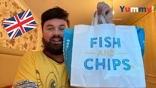 UK MUKBANG FISH AND CHIPS [upl. by Ardnaz]