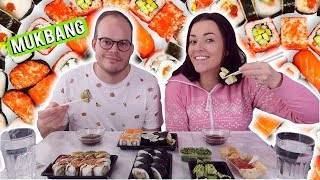 Sushi mukbang met foef ❤ september 2017  Beautygloss [upl. by Loella869]