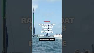 Racing boat capsizes during practice [upl. by Daniel]