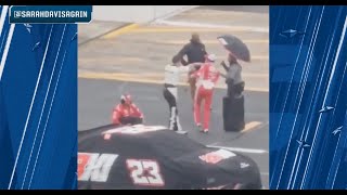 Aric Almirola and Bubba Wallace argueshove on pit road at Charlotte [upl. by Noj]