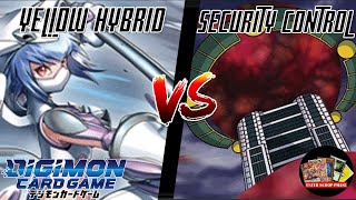 Yellow Hybrid VS Security Control  Digimon TCG Gameplay [upl. by Adnana174]