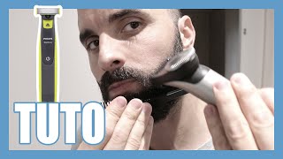 Comment faire un dégradé de barbe facilement avec le ONEBLADE   TUTO [upl. by Drugge570]