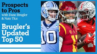 2024 NFL Draft Bruglers UPDATED Top 50 board new no 1 amp explainer  Prospects to Pros  nfl [upl. by Austine]