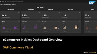 ECommerce Insights Dashboard Overview in Dynatrace  SAP Commerce Cloud [upl. by Davenport]