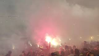 Bakljada navijača Sarajeva FK Sarajevo  FK Željezničar 2592024 [upl. by Keelia]