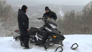 Ams  Action moteur sport  Motoneige  Essai Skidoo Summit X 800 154 2013 [upl. by Cerallua]