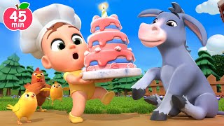 Veggie Cake for Animals 🫏🐮 Pat a Cake Song  Lalafun Nursery Rhymes amp Kids Songs [upl. by Hancock189]